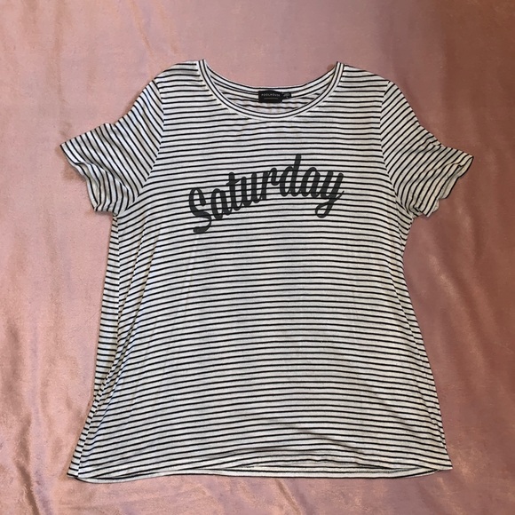 pool house Tops - Saturday fitted T-Shirt